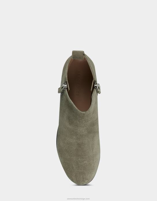 nei Aerosoles kvinner ankelstøvlett beige semsket skinn0J4B72