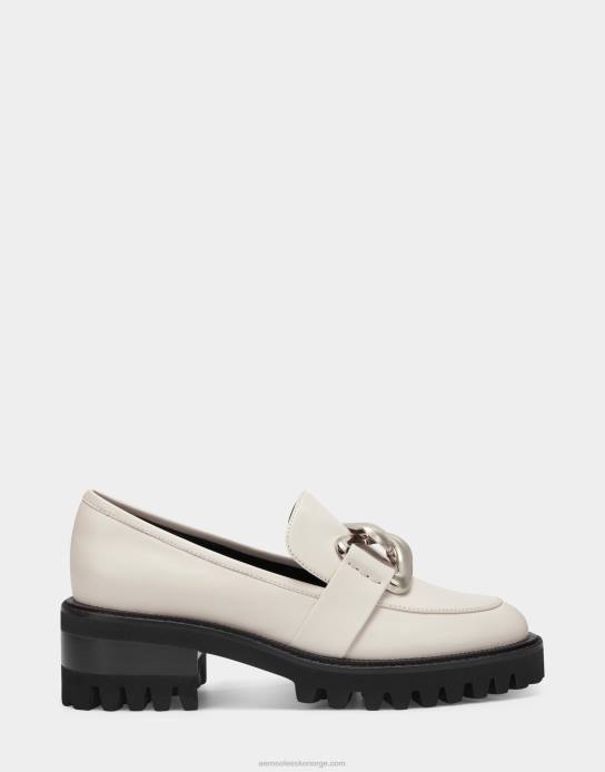 nei Aerosoles kvinner loafer hvitt skinn0J4B171