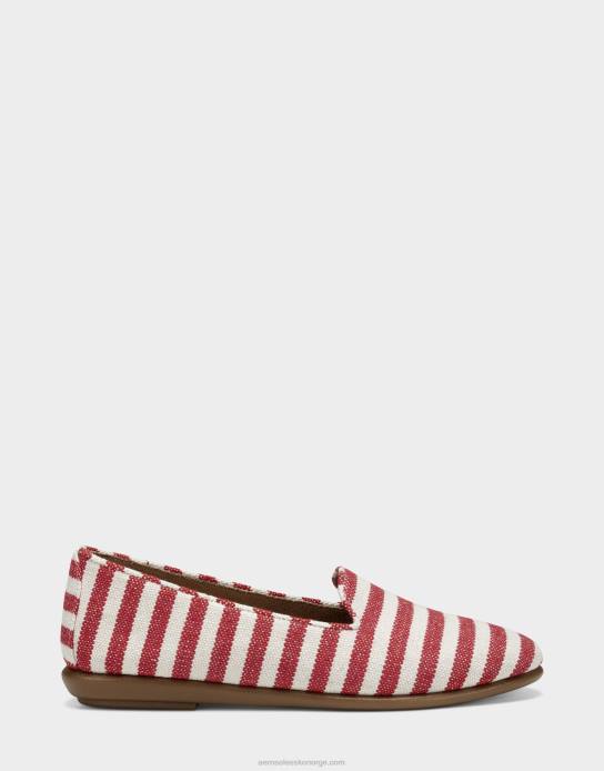 nei Aerosoles kvinner loafer rød stripe stoff0J4B213